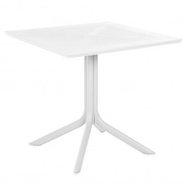 Table Square HM5930.11 80x80x75cm White WHITE