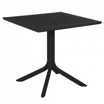 Τραπέζι Τετράγωνο HM5930.12 80x80x75cm Black