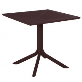Table Square HM5930.13 80x80x75cm Brown BROWN