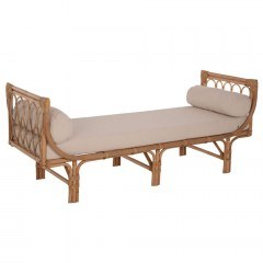 Sofa Charmella HM9659 Two-Seater 187x69x76cm With Cushions Natural-Beige