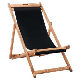 Σεζλόνγκ Λήμνος HM11709.05T 2x1 55,5x97x82-95-105cm Οξιά Εμποτισμού Natural-Black NATURAL-BLACK