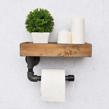 Hanger Paper Case HM8941.01 28x14x16cm Natural-Black