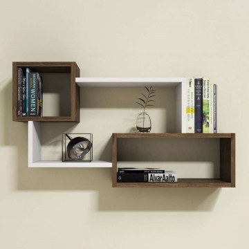 Wall Shelf Tanner HM8948.11 90,5x20x51cm Natural-White