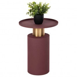 Side Table Punjab HM4239.06 D36x47cm Tile-Gold-Copper TILE
