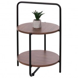 Auxiliary Table Sylo HM9618.02 D44x66cm Wallnut-Black WALLNUT-BLACK