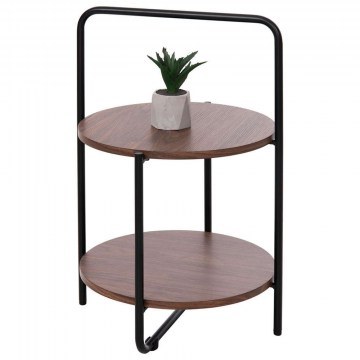 Auxiliary Table Sylo HM9618.02 D44x66cm Wallnut-Black