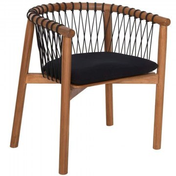 Πολυθρόνα Adama HM6131 64x51x73cm Natural-Black