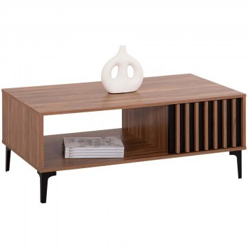 Coffee Table Harry HM18007.01 110x60x43,5cm Black-Natural