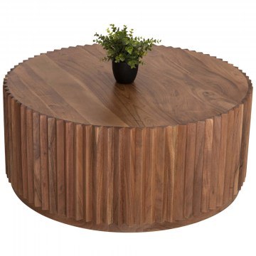 Coffee Table Sedge HM9695 D90x38cm Natural