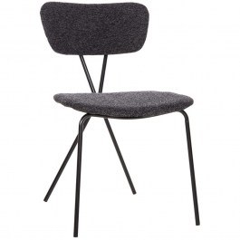 Chair Dory HM9855.04 48,5x61x76cm Dark Grey BLACK-GREY