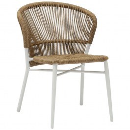Καρέκλα Lynn HM6267.02 57x61x79cm Natural-White NATURAL-WHITE