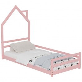Children's Bed Houser (For Mattress 90x190cm) HM676.06 97x198x141cm Pink PINK