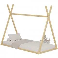 Children's Bed Munk (For Mattress 90x190cm) HM681.01 196x99,5x159,5cm Natural