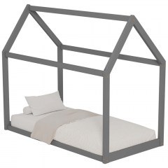 Children's Bed Pepe (For Mattress 90x190cm) HM677.05 97x196x141cm Grey