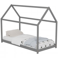 Κρεβάτι Παιδικό Pepe (Για Στρώμα 70x140cm) HM678.05 146x77x128cm Grey