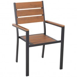 Armchair Saga HM5981.03 55x55x86cm Natural-Anthracite NATURAL