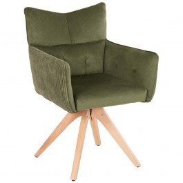 Armchair Quill HM9843.05 61x57,5x91cm Green GREEN