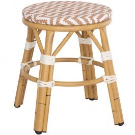 Σκαμπό Chino HM6285.04 Φ36x46cm Brown-White BROWN-WHITE