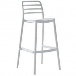 Σκαμπό Bar Snod HM6099.01 37,2x50x101,5cm White WHITE