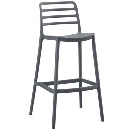 Σκαμπό Bar Snod HM6099.03 37,2x50x101,5cm Grey GREY