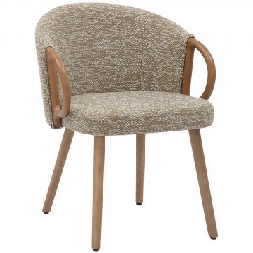 Καρέκλα Rig HM9979.01 59x58,5x72,5cm Beige