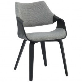 Chair Netto HM9976.02 55x56x83,5cm Grey-Black GREY