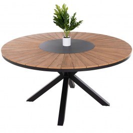 Τραπέζι Κήπου Moril HM6042.01 Φ150cm Anthracite-Natural ANTHRACITE-NATURAL