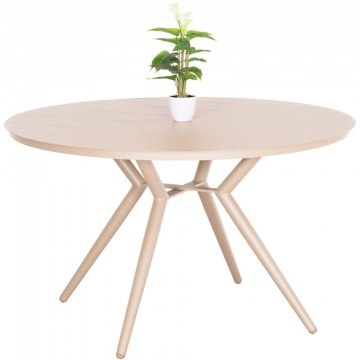Τραπέζι Κήπου Higer HM6290.04 Φ126x74cm Cappuccino