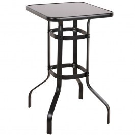 Table Bar Figgy HM6066.03 60x60x100cm Black BLACK