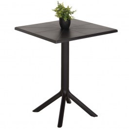 Garden Table Terrin HM6125.12 60,5x60,5x76,5cm Black BLACK