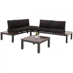 Garden Lounge Dex (Set 3Pcs) HM6090 Anthracite-Brown
