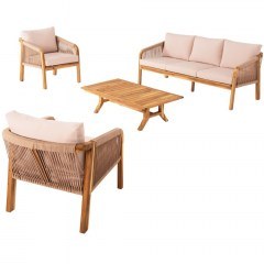 Garden Lounge Rosswell (Set 4Pcs) HM6084.02 Natural-Beige
