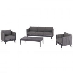 Σαλόνι Κήπου Larry (Σετ 4Τμχ) HM6188.01 Dark Grey