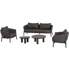 Σαλόνι Κήπου Shanks (Σετ 5Τμχ) HM6206.01 Grey