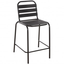 Bar Stool Laura HM6065.03 58,5x58x104cm Black BLACK