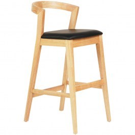 Σκαμπό Bar Nami HM9952.01 47,5x59x102,5cm Oak-Black OAK