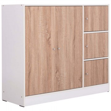 Cabinet Matin HM2480.01 117x39,5x99,5cm Sonoma-White