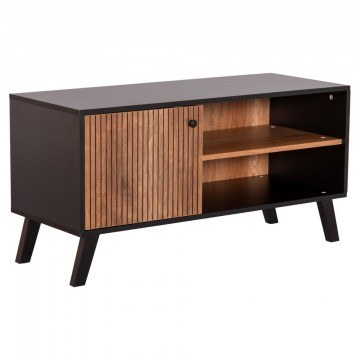 Έπιπλο Τηλεόρασης Kruden HM9443.11 100x40x51cm Black-Natural