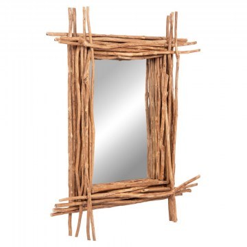 Καθρέπτης Τοίχου Twigger HM4442 80x15x100cm Natural