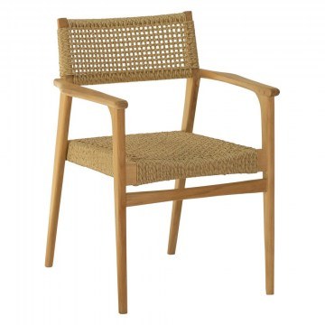 Πολυθρόνα Nebo HM9937 57x63x80,5cm Natural