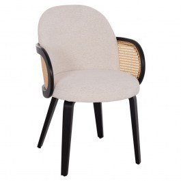 Πολυθρόνα Τραπεζαρίας Becker HM18246.02 54x62x79cm Ecru ECRU