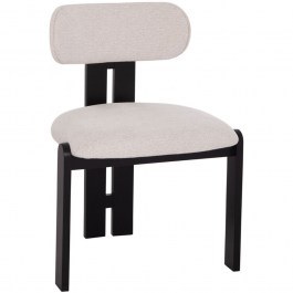 Dining Chair Karvo HM18252.02 57x50x78,5cm Ecru-Black ECRU