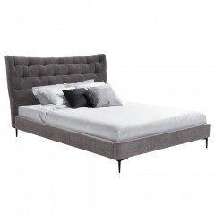 Κρεβάτι Jill HM737.01 190x220x120cm Για Στρώμα 160x200cm Grey