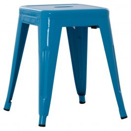 Melita Metal Stool HM0096.48 37x37x45cm Blue BLUE