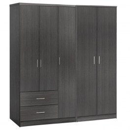 Ντουλάπα Caesar HM21234.01 Πεντάφυλλη 150x42.5x181cm Zebrano ZEBRANO