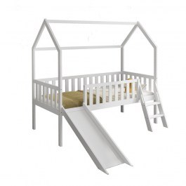 Phyllis Children’s Bed HM701.03 Montessori Type With Slide (For Mattress 90x190cm) White WHITE