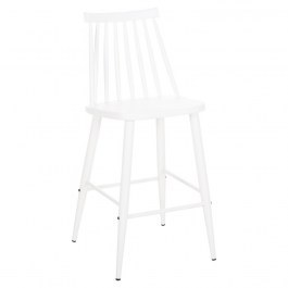 Σκαμπό Μπαρ Μεσαίου Ύψους Vanessa HM9300.11 45,5x46x97cm White WHITE