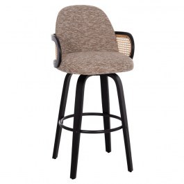 Becker Swivel Bar Stool HM18251.03 50x52x100cm Brown BROWN