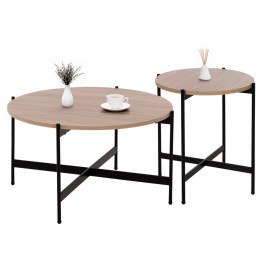 Τραπεζάκια Σαλονιού Ronda HM21089.02 (Σετ 2τμχ) 80x45cm, 50x55cm Sonama SONOMA