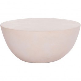 Τραπεζάκι Σαλονιού Στρογγυλό Allan HM18162.02 Φ92x49cm White WHITE